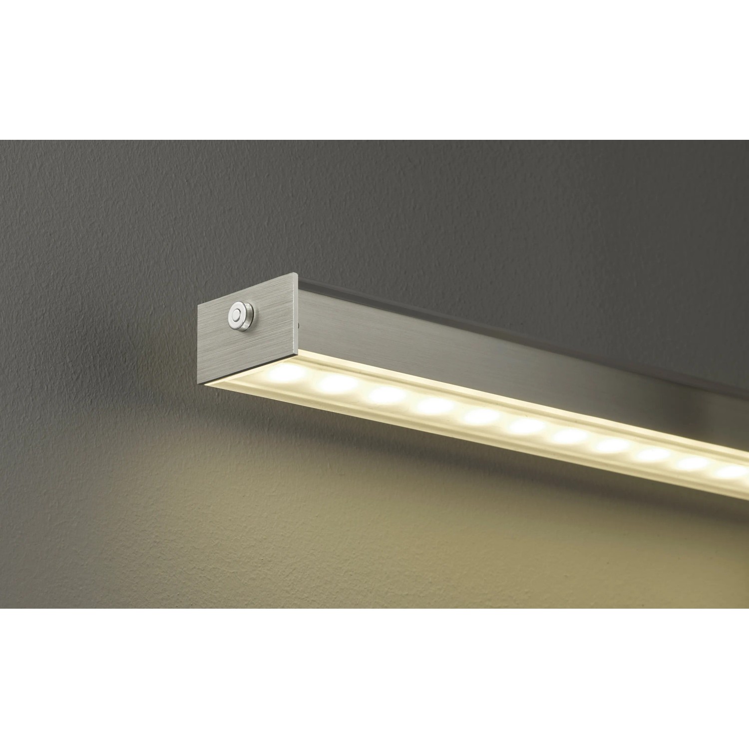Moderne LED-Pendelleuchte Vitan TW von Fischer & Honsel in Nickel, dimmbar und mit einstellbarer Lichtfarbe.