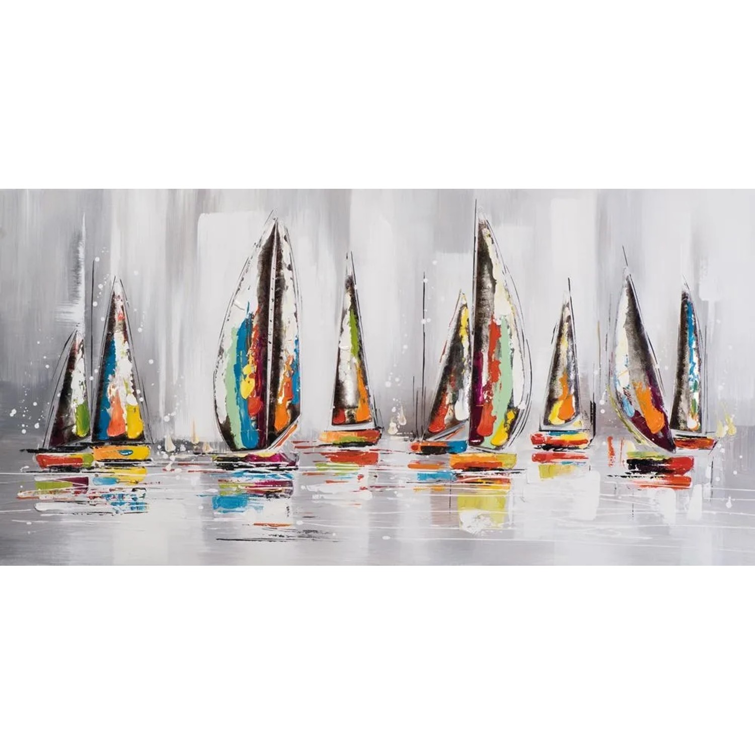 Art Universe Leinwandbild Segelboote 70 x 140 cm