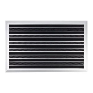 Floordirekt Fußmatte Spectral Aluminium Türmatte PVC/Bürste 47 x 68 cm