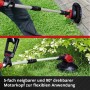 Einhell Akku-Rasentrimmer GE-CT 18 Li Kit beim Trimmen von Rasenkanten und Ausputzen.