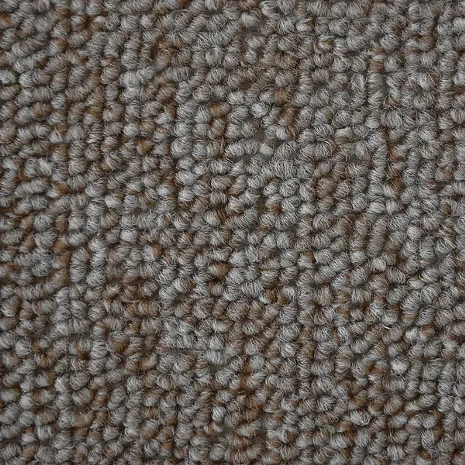 Detailaufnahme: Hellbrauner Karat Teppich London mit Schlingenflor, 100x450 cm.
