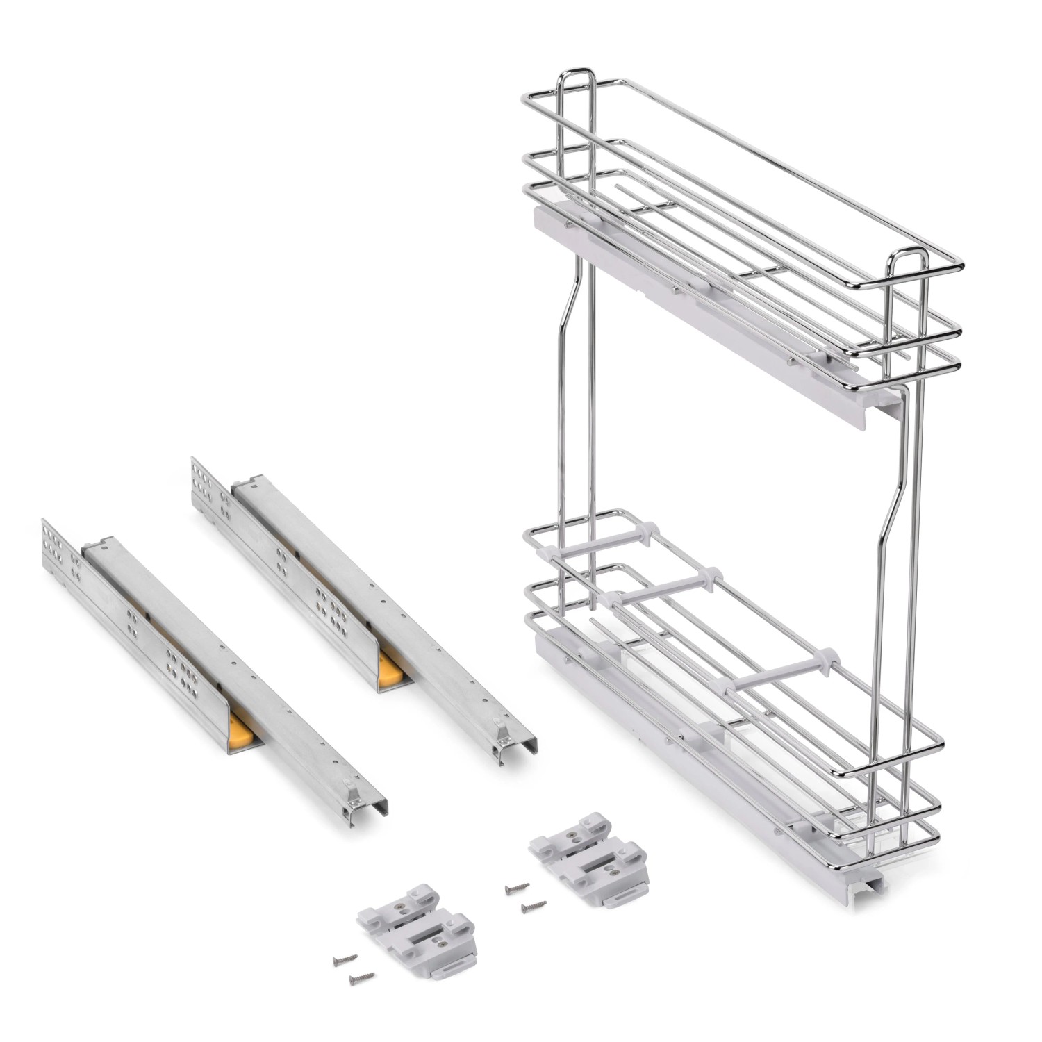 Emuca Flaschenregal SupraMax Ausziehbar Modul 150 mm Stahl Verchromt