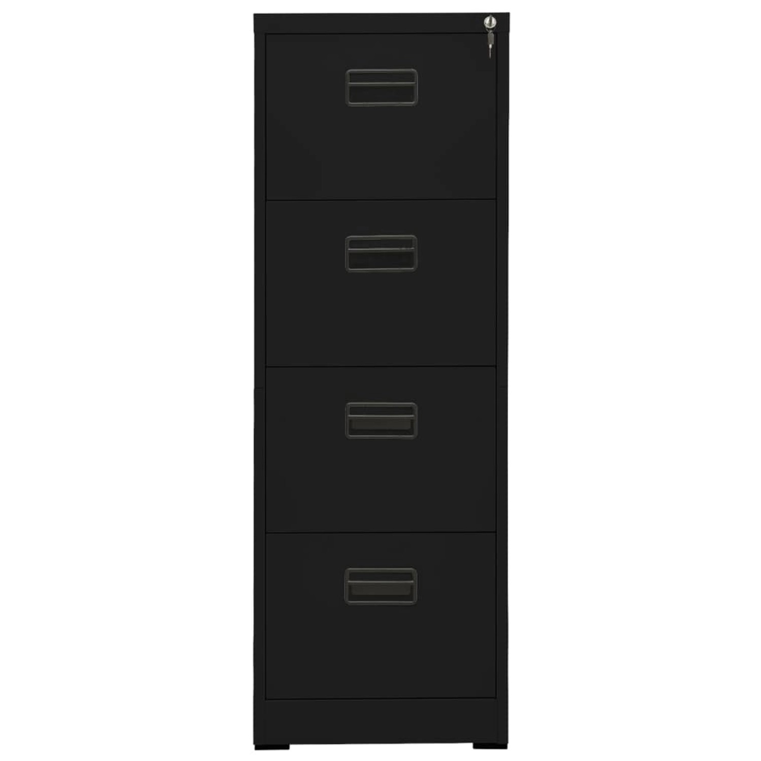 Vidaxl Aktenschrank Schwarz 46x62x133 Cm Stahl günstig online kaufen