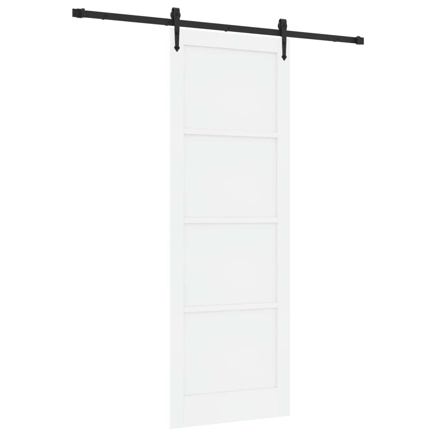 vidaXL Schiebetür ORKDAL Weiß und Schwarz 83 x 232 cm 3445581