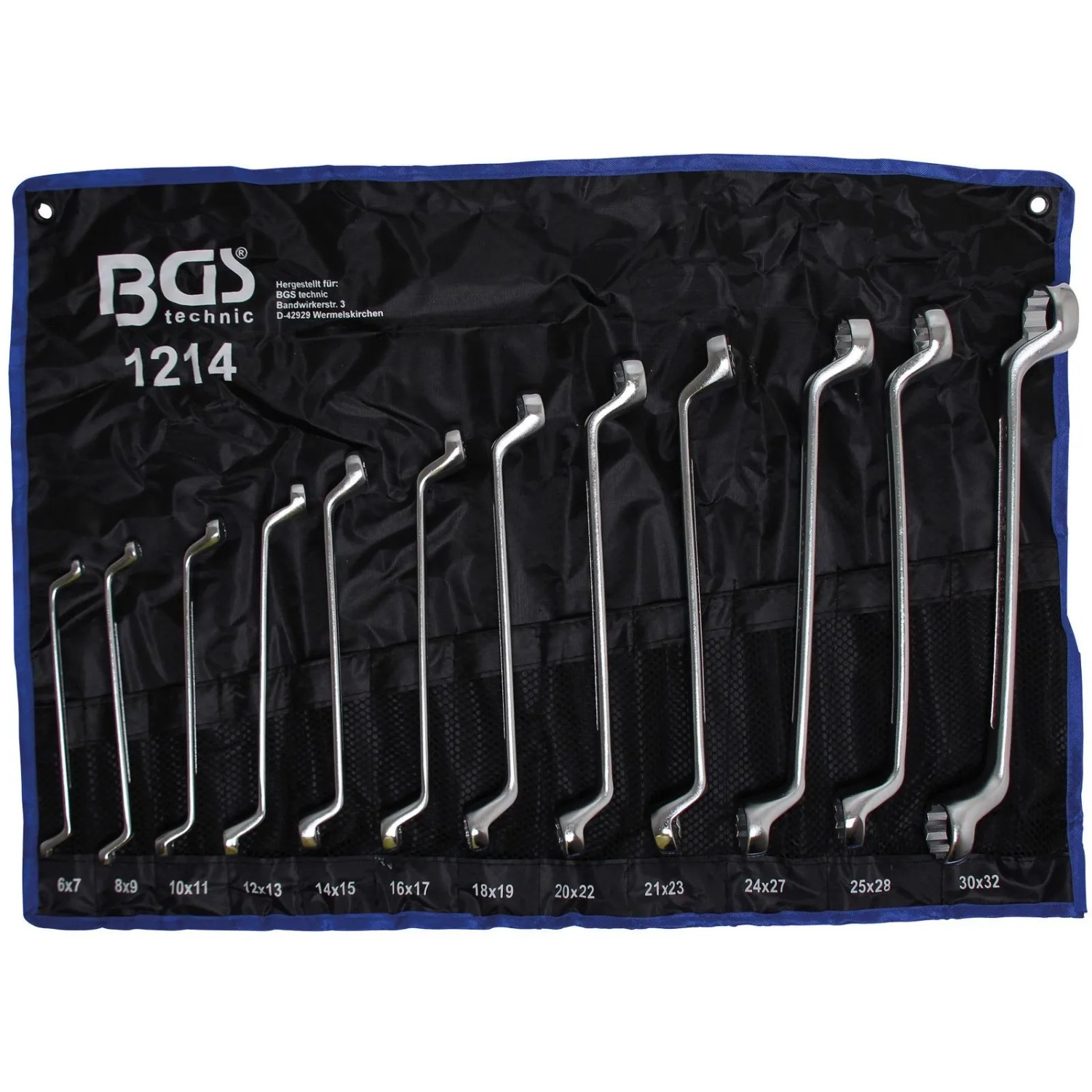 BGS 12Tlg  Doppel Ringschlüssel Satz 6 X 7 30 X 32 Mm 1214