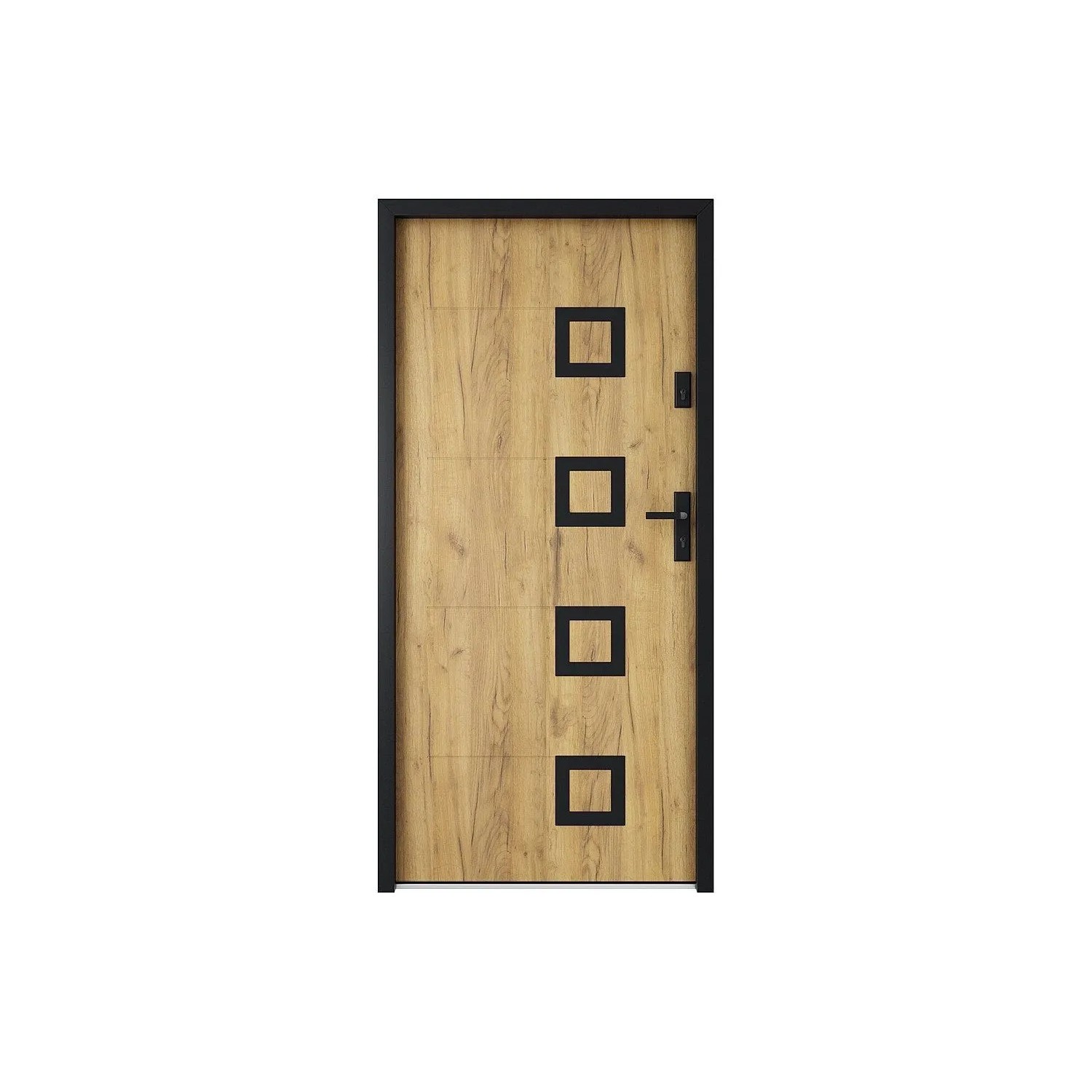 Vente-unique Haustür Tifana Naturfarben Hell 95 cm