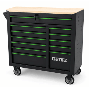 DeTec. Heavy Duty XXL Werkstattwagen Master Edition Mit 261 Teiligem Werkzeug Set 12 Schubladen 11 Bestückt Mit Soft Close Funktion