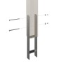 Detailaufnahme H-Pfostenanker für Skan Holz Terrassenüberdachung Sanremo.