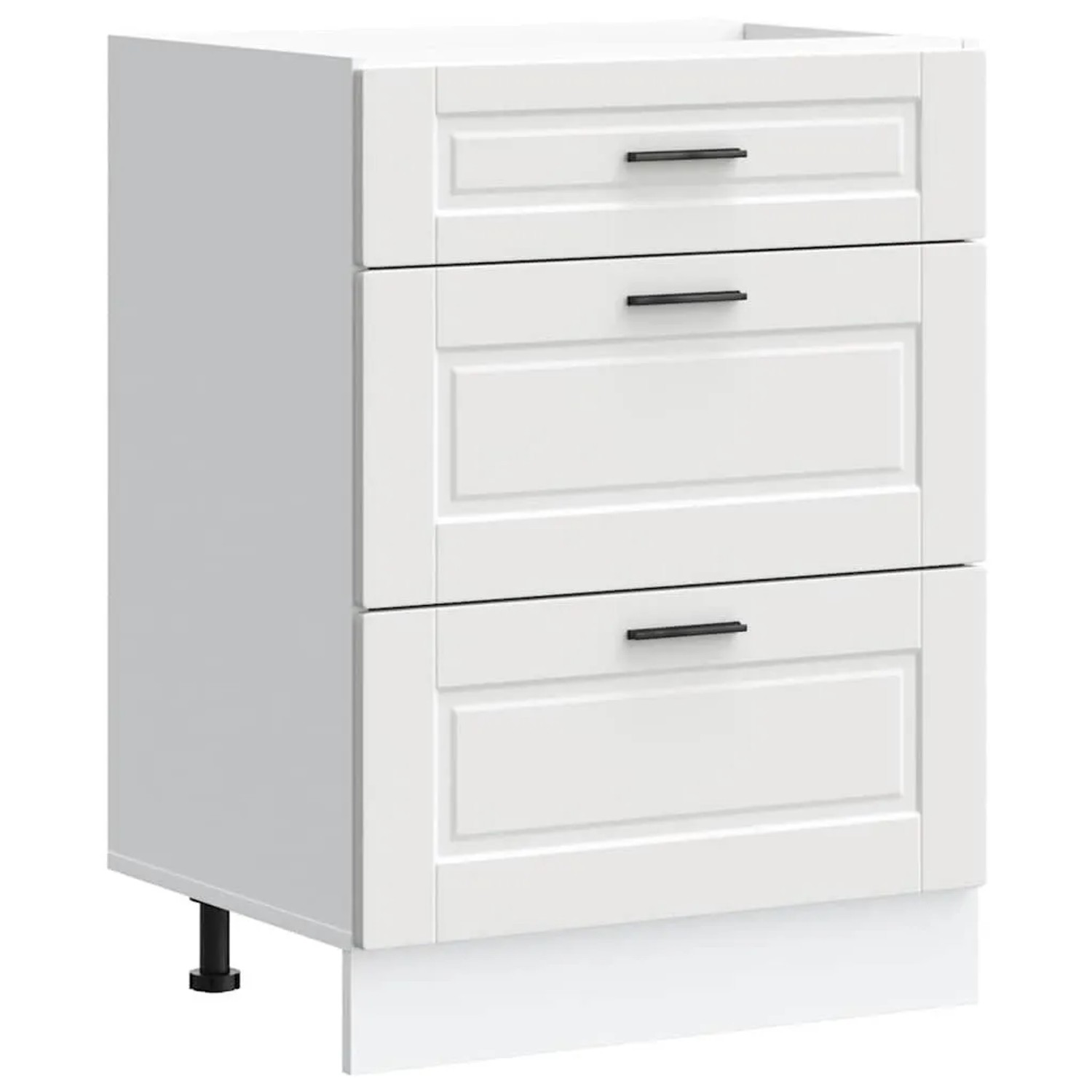 DELUKE Küchenunterschrank SAMU Weiß 60x46x81,5cm Küche Unterschrank Mit Schublade