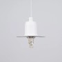 Detailaufnahme der weißen Sollux Lighting Hyperion 1 Pendelleuchte (Lampen & Leuchten) mit G9 Fassung.