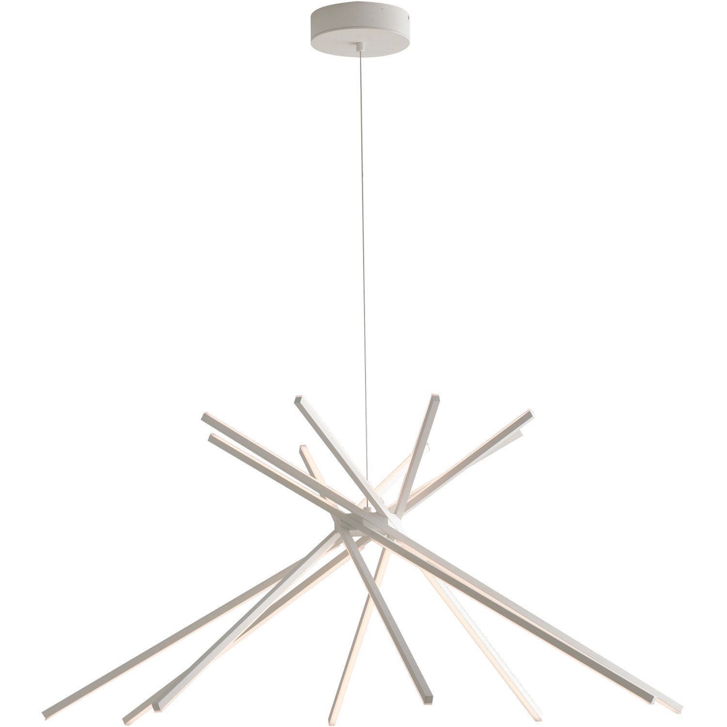 Luce Design Pendelleuchte Shanghai 8-flammig Weiß Ø 113 cm günstig online kaufen