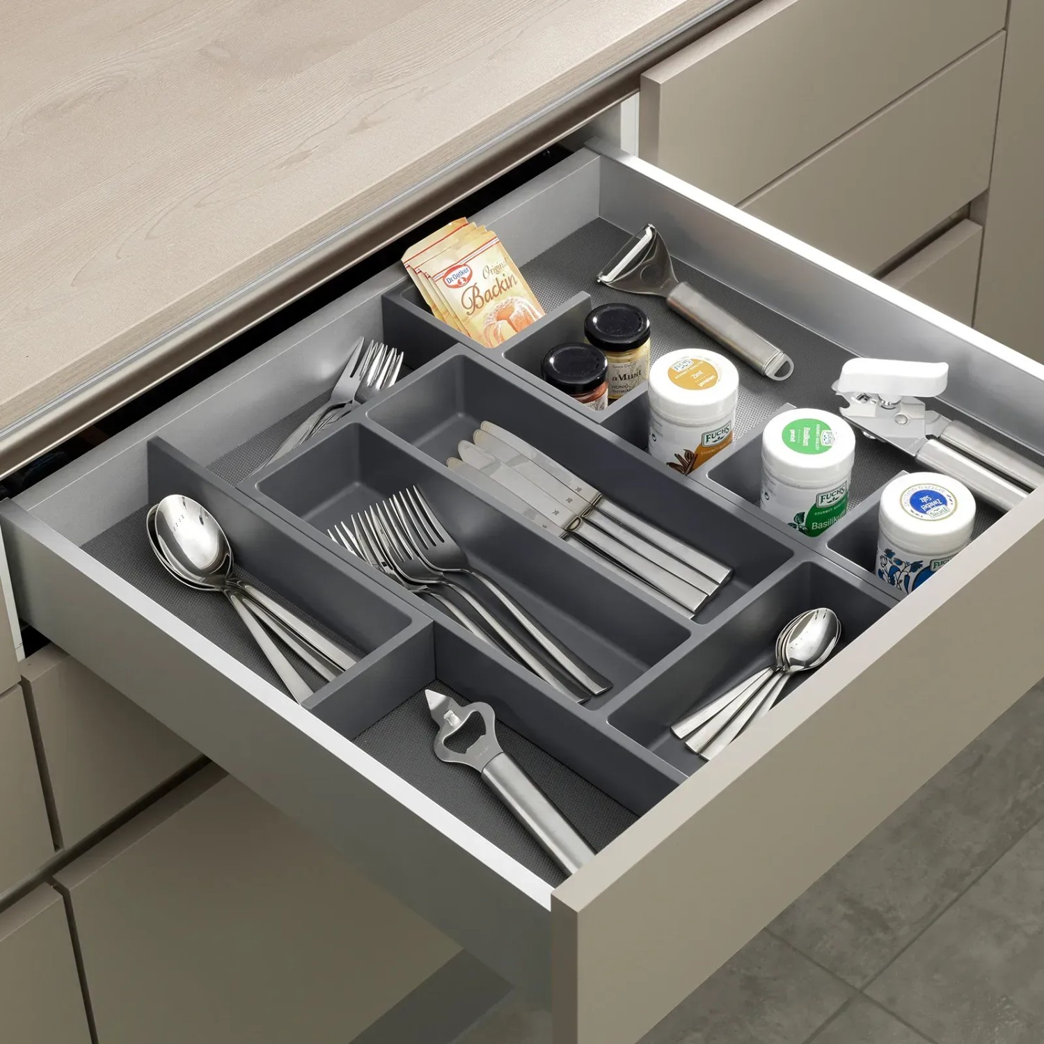 SOTECH Essensa Connect Basisset 1 Organisationssystem 50 mm Höhe Anthrazit_2