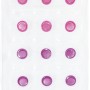 Bestway Luftmatratze, 177x63cm, transparent mit rosa und türkisen Akzenten.
