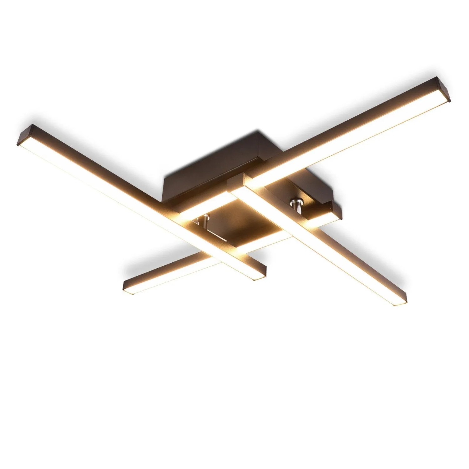 NETTLIFE LED Deckenleuchte aus Metall L46cmSchwarz-2