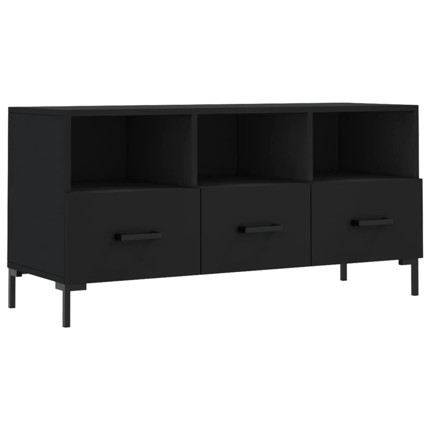 VidaXL TV-Schrank Schwarz 102x36x50 cm Holzwerkstoff  Modell 6 günstig online kaufen