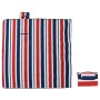 vidaXL Picknickdecke Faltbar Rot und Blau Gestreift 200x200 cm Samt 4004212_3