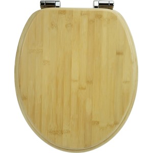 Sanfino Bambus WC-Sitz Brown: Toilettendeckel aus Bambus mit Absenkautomatik.