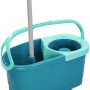 Leifheit Clean Twist Disc Mop Ergo Set: Eimer mit Schleudersieb und Wischmopp mit Stiel.