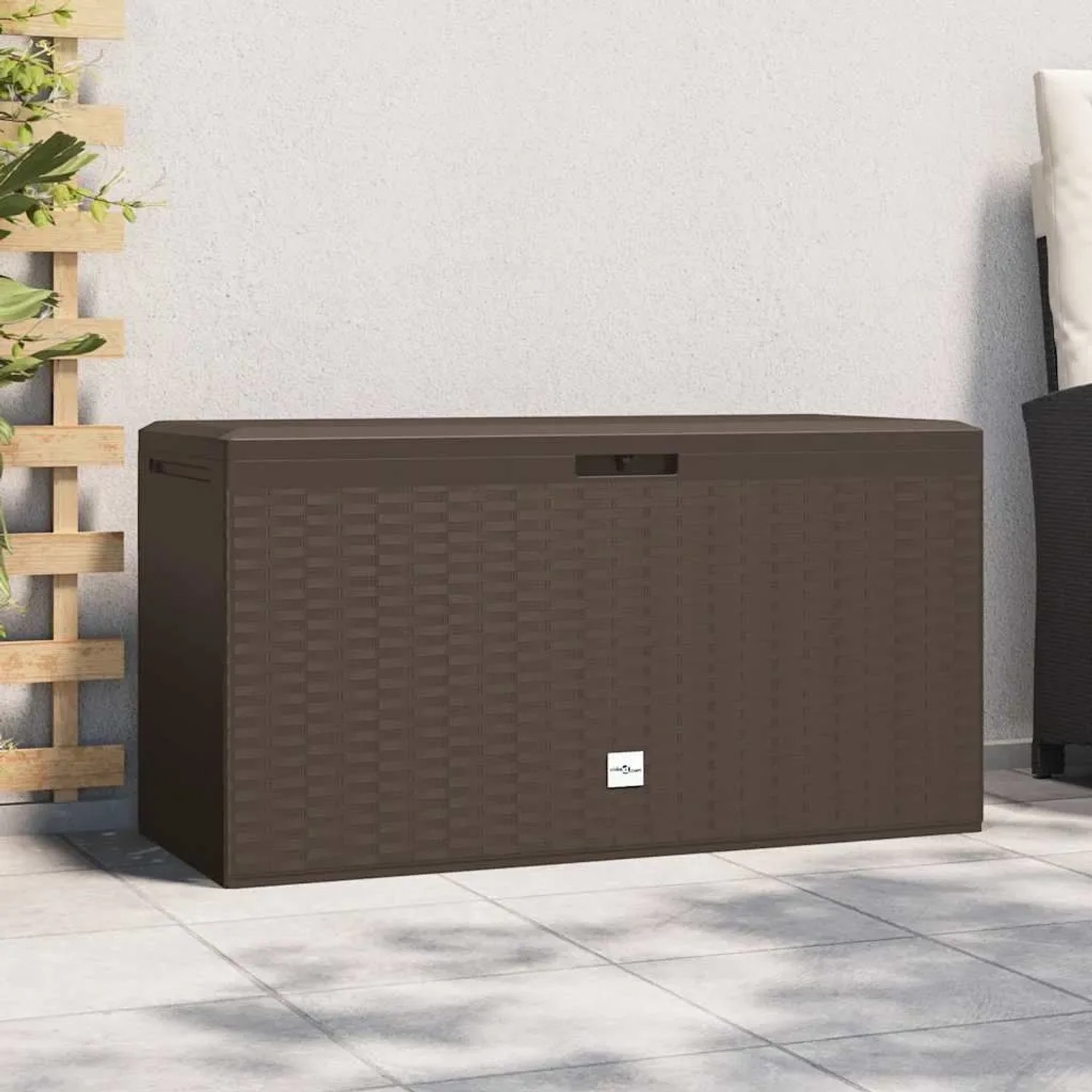 Furnicato Gartenbox Braun 114x47x60 Cm