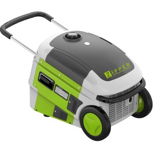 Zipper Inverter-Stromerzeuger ZI-STE3000IV mit Rädern und ausziehbarem Griff.