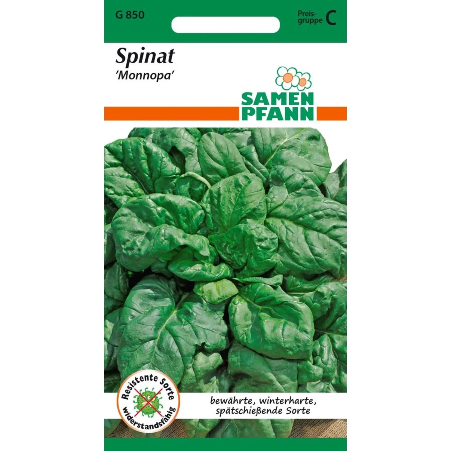 SAMEN PFANN Spinat Monnopa Kleinpackung
