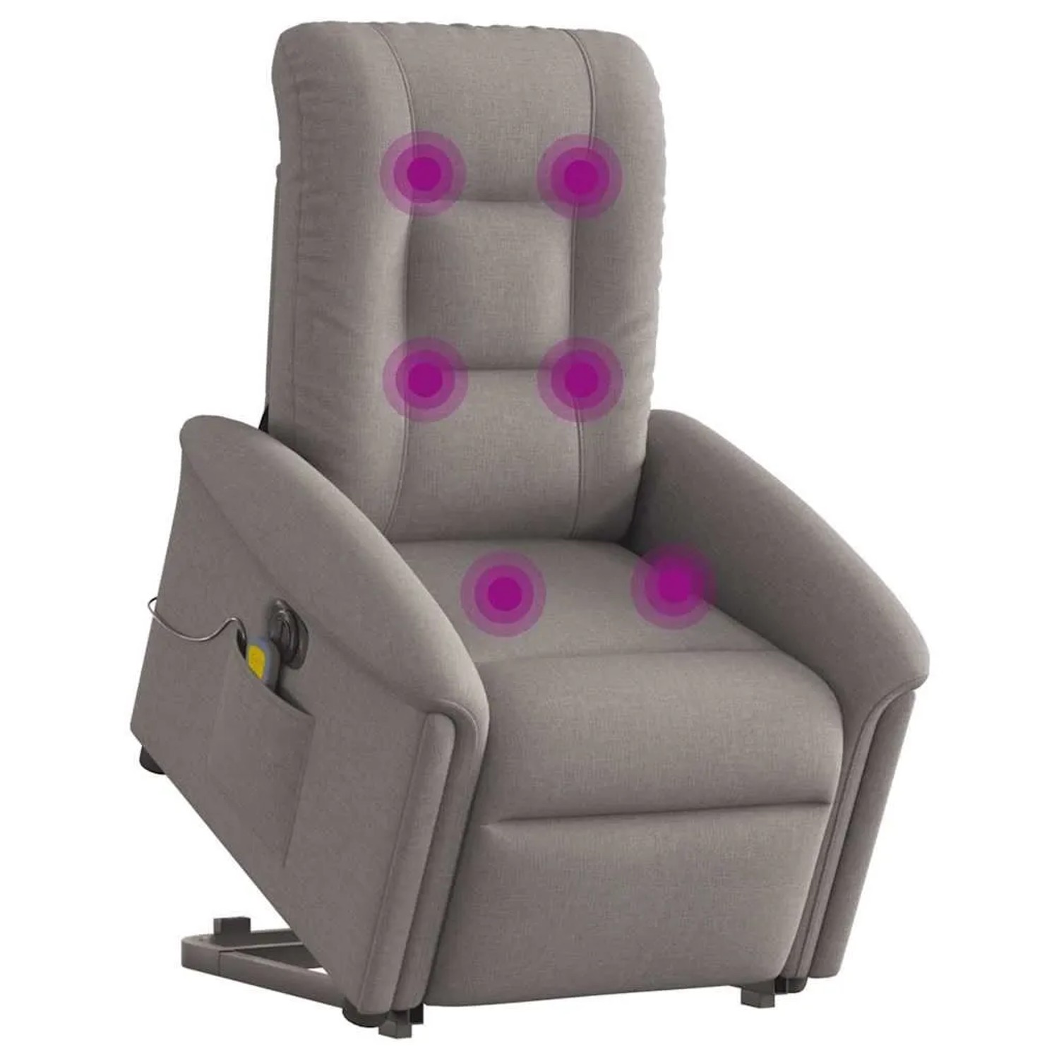 vidaXL Elektrischer Massagesessel mit Aufstehhilfe Taupe Stoff 3303291 günstig online kaufen