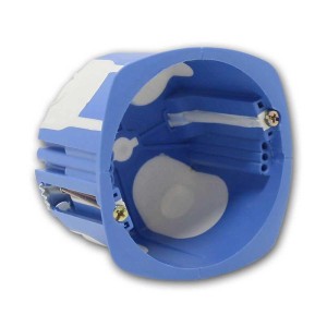 world-trading-net Einzel Hohlwanddose Winddicht Blau 68mm HW Dose