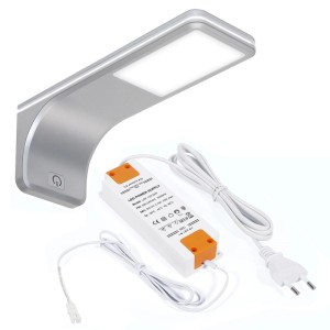 SOTECH 1er SET JUNKER Lighting LED Unterbauleuchten VIOLA 4000K Neutralweiß 12V 3,5W 160 x 55 x 60,5 mm inkl. Trafo und Touch Dimmer