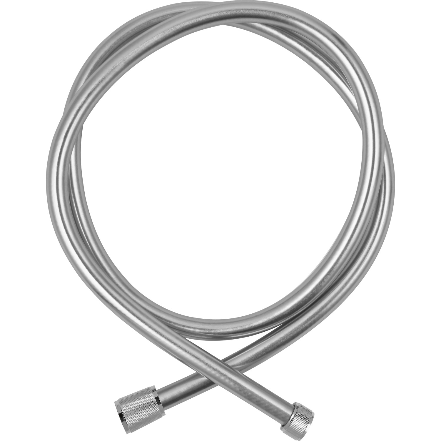 Flexibler Brauseschlauch aus verchromtem Edelstahl für baliv Brausesets.