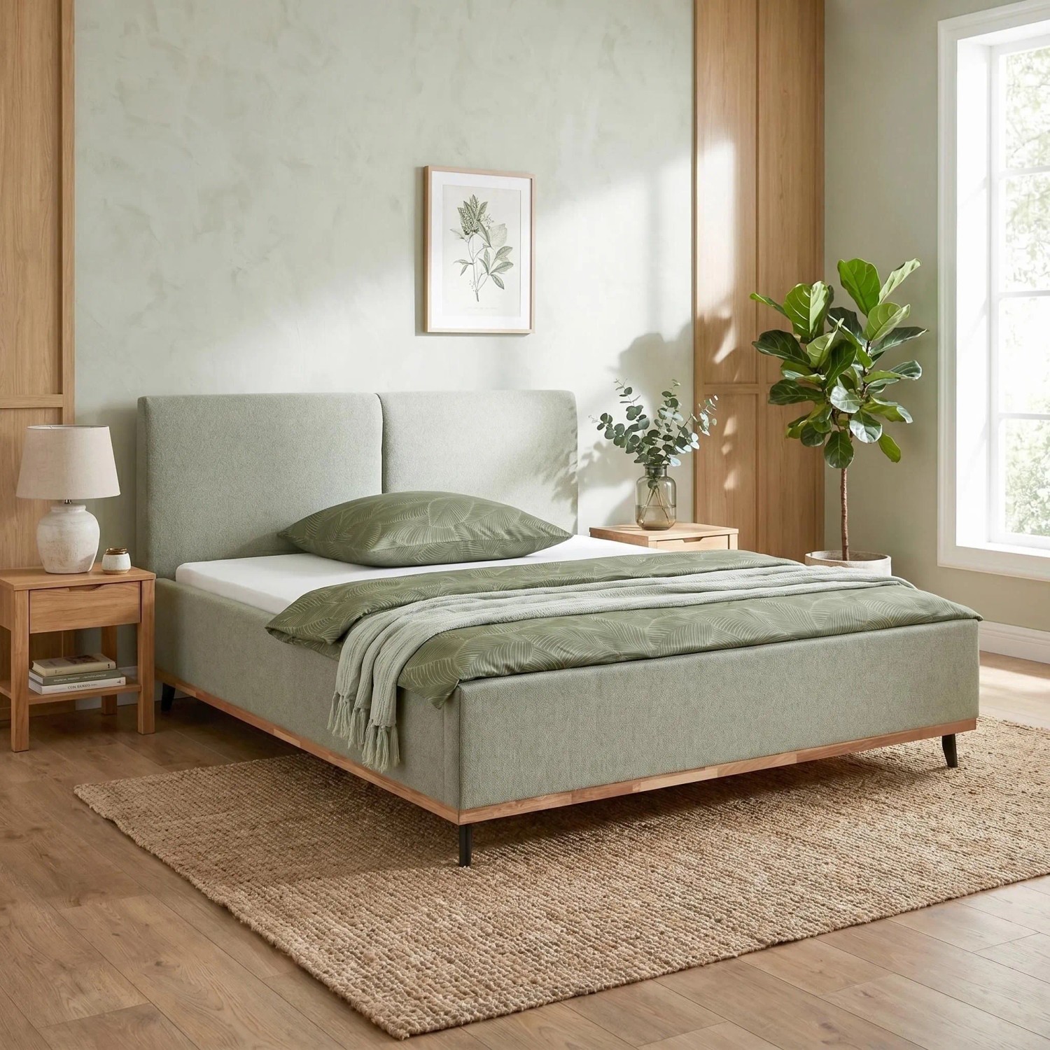 Premium Living Bett Emily Grün ca. 180x200cm