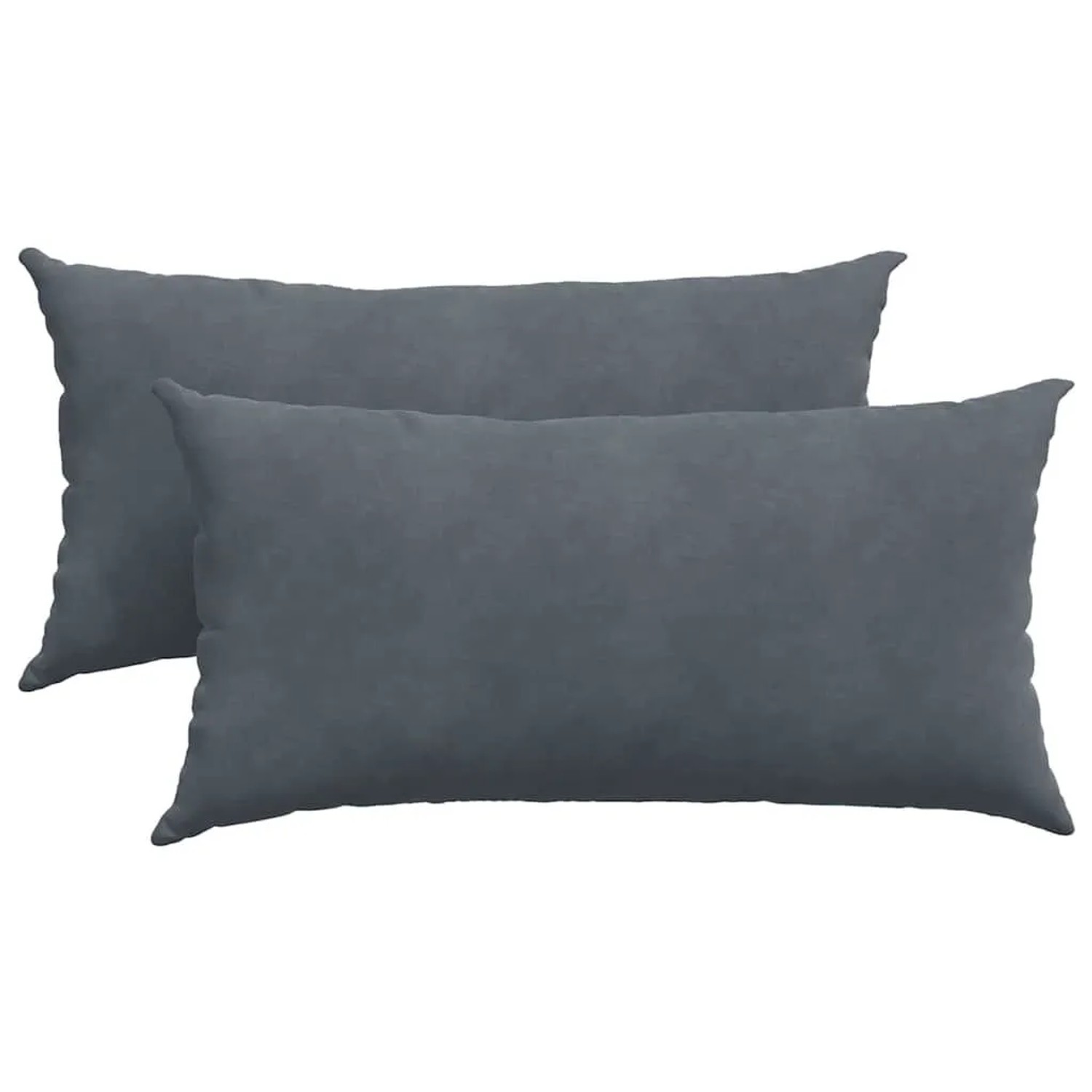 vidaXL Sofakissen 2 Stück Dunkelgrau 80 x 40 cm Cordstoff 42013714
