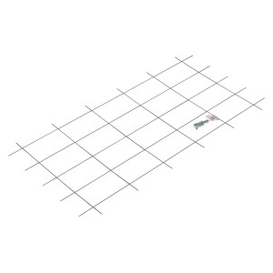 Grünes Metallspalier, 150x75 cm, zur Wandbegrünung mit Befestigungsmaterial.