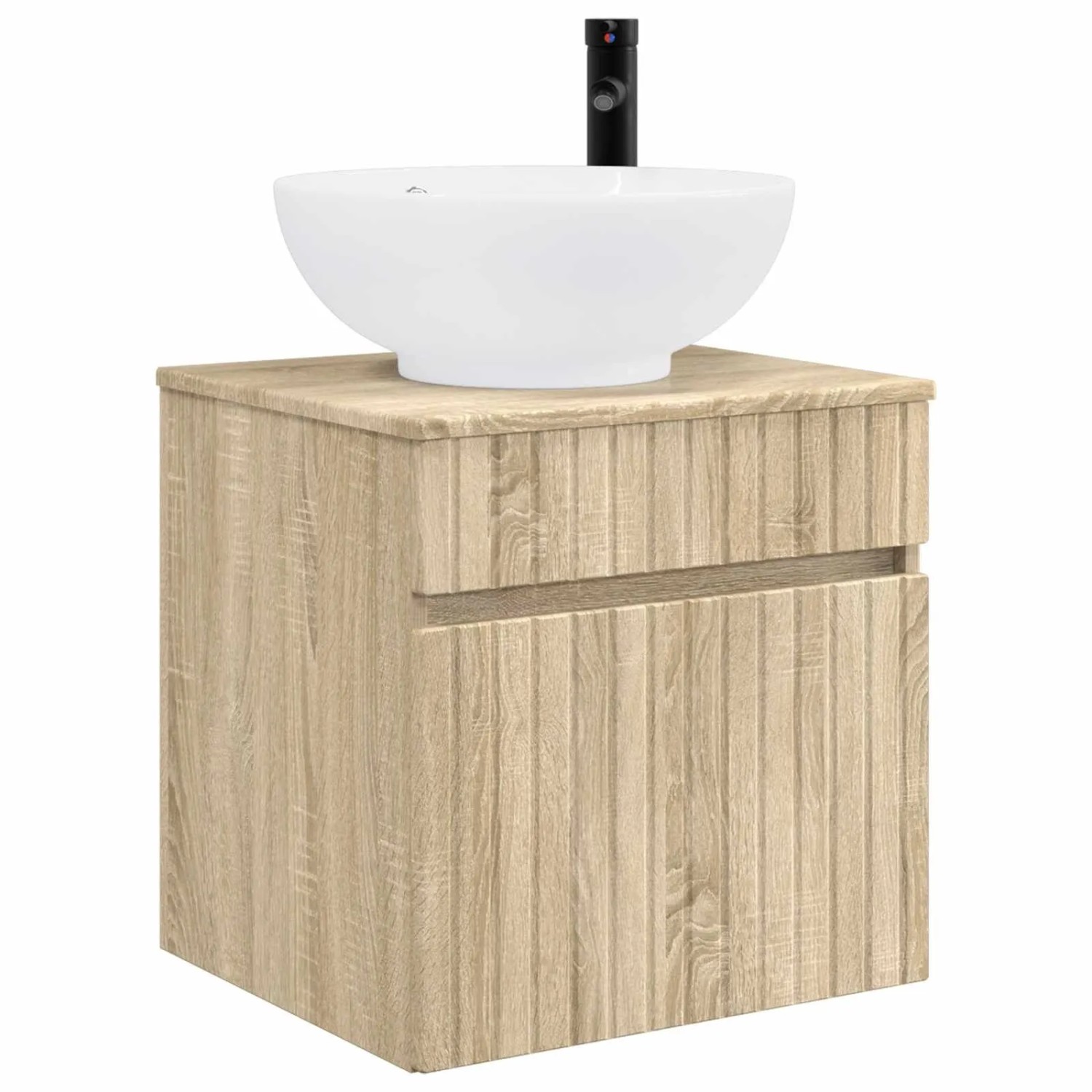 vidaXL Wandmontierte Waschbecken-Vanität Sonoma-Eiche 890604