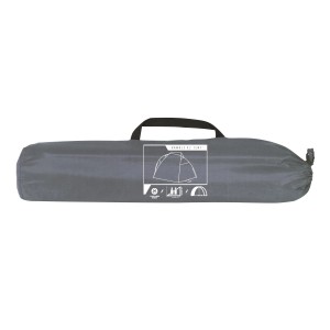 Verpackte Pavillo Strandmuschel Ramble X2 in Grau mit Tragegriff. Camping & Zubehör.