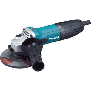 Makita Winkelschleifer GA5030R, 125mm Scheibe, 720W Leistung. Kompakt, blau-schwarz mit Zusatzhandgriff.