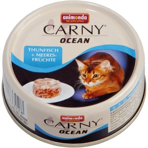 Animonda Carny Ocean Katzen-Nassfutter Thunfisch & Meeresfrüchte, 80g Dose.