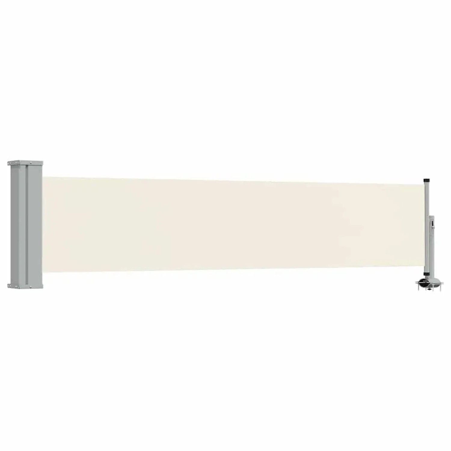 vidaXL Ausziehbare Seitenmarkise 60×300 cm Creme 48353