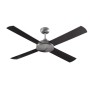 BEACON Deckenventilator Futura, Chrom gebürstet, 132 cm Durchmesser, mit 4 Flügeln.