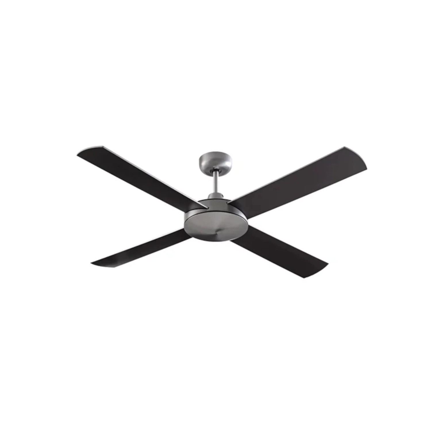 BEACON Deckenventilator Futura, Chrom gebürstet, 132 cm Durchmesser, mit 4 Flügeln.