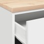 vidaXL Garagen-Aufbewahrungsschrank Weiß 60x51x85 cm Massivholz Kiefer 860598_9