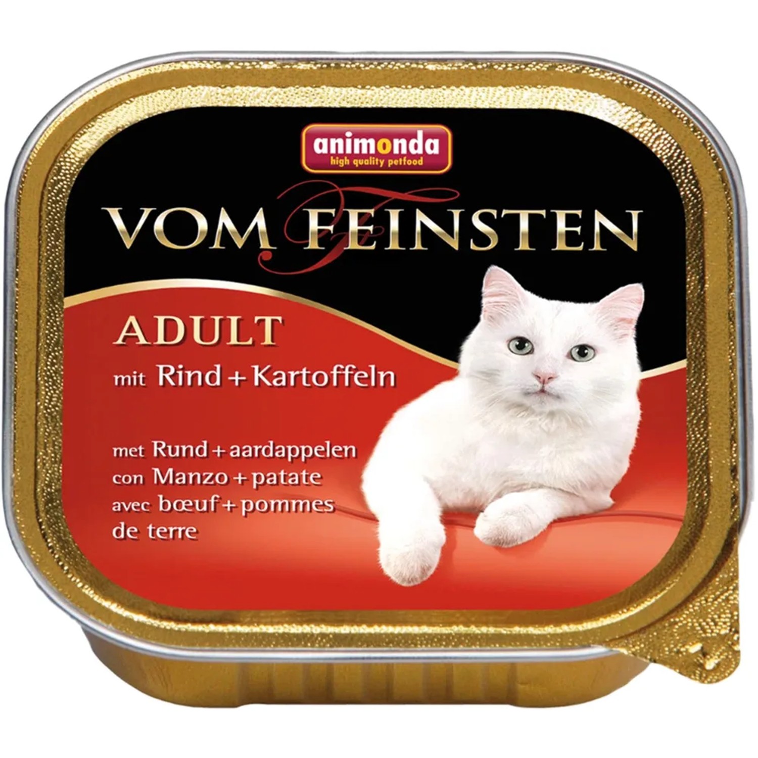Vom Feinsten Katzen-Nassfutter Adult Rind und Kartoffeln 100 g