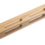LUX Glättekelle Classic, 680 mm, 10x10 mm Zahnung, Holzgriff, Edelstahlblatt für Fliesen- und Putzarbeiten.
