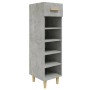 vidaXL Schuhschrank Betongrau 30x35x105 cm Holzwerkstoff 812802