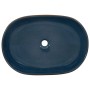 vidaXL Aufsatzwaschbecken Braun und Blau Oval 59x40x14 cm Keramik 155100_6