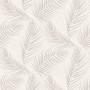Erismann Vliestapete mit Palmblätter Design in Beige/Grau. Dekorative Tapete für Wohnräume.