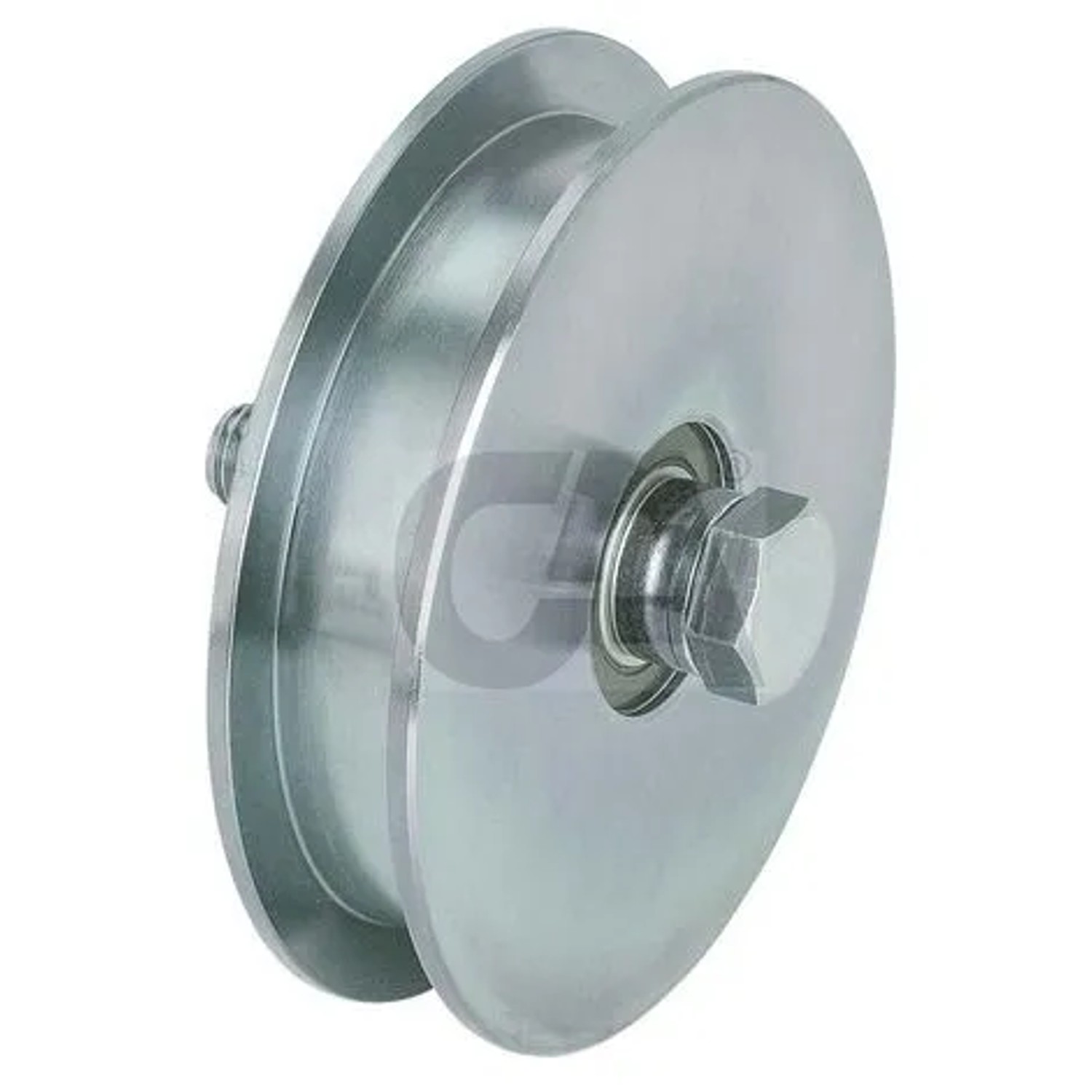FeNau Schiebetorrolle Verzinkt Ø 120 mm Rillenbreite 21 mm U-Rille 2 Kugellager