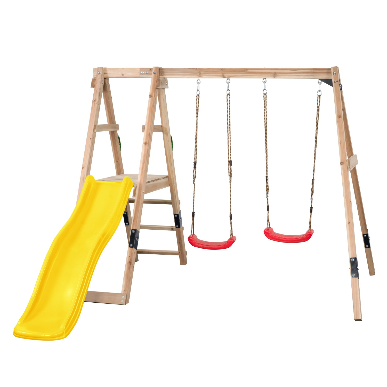 Swing King Schaukel Ava 185 cm x 235 cm x 274 cm Gelb FSC® günstig online kaufen