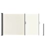 Beige Juskys Seitenmarkise Dubai, 300x160 cm, für Balkon und Terrasse als Sicht- und Sonnenschutz.
