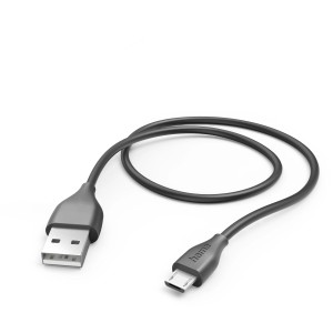 Schwarzes Hama USB-A auf Micro-USB Ladekabel, 1,5m, für Computer & Multimedia.