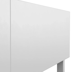 Bessagi Home Konsolentisch Finn Weiß Metall/MDF